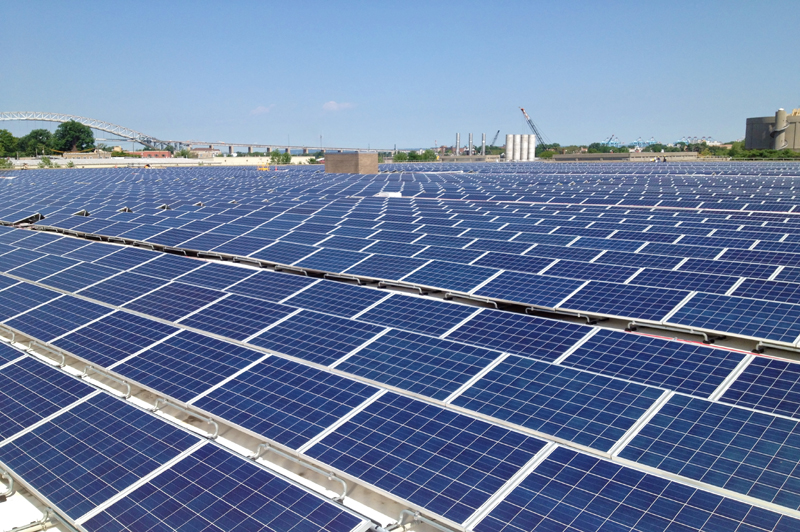 Port Richmond solar energy panels